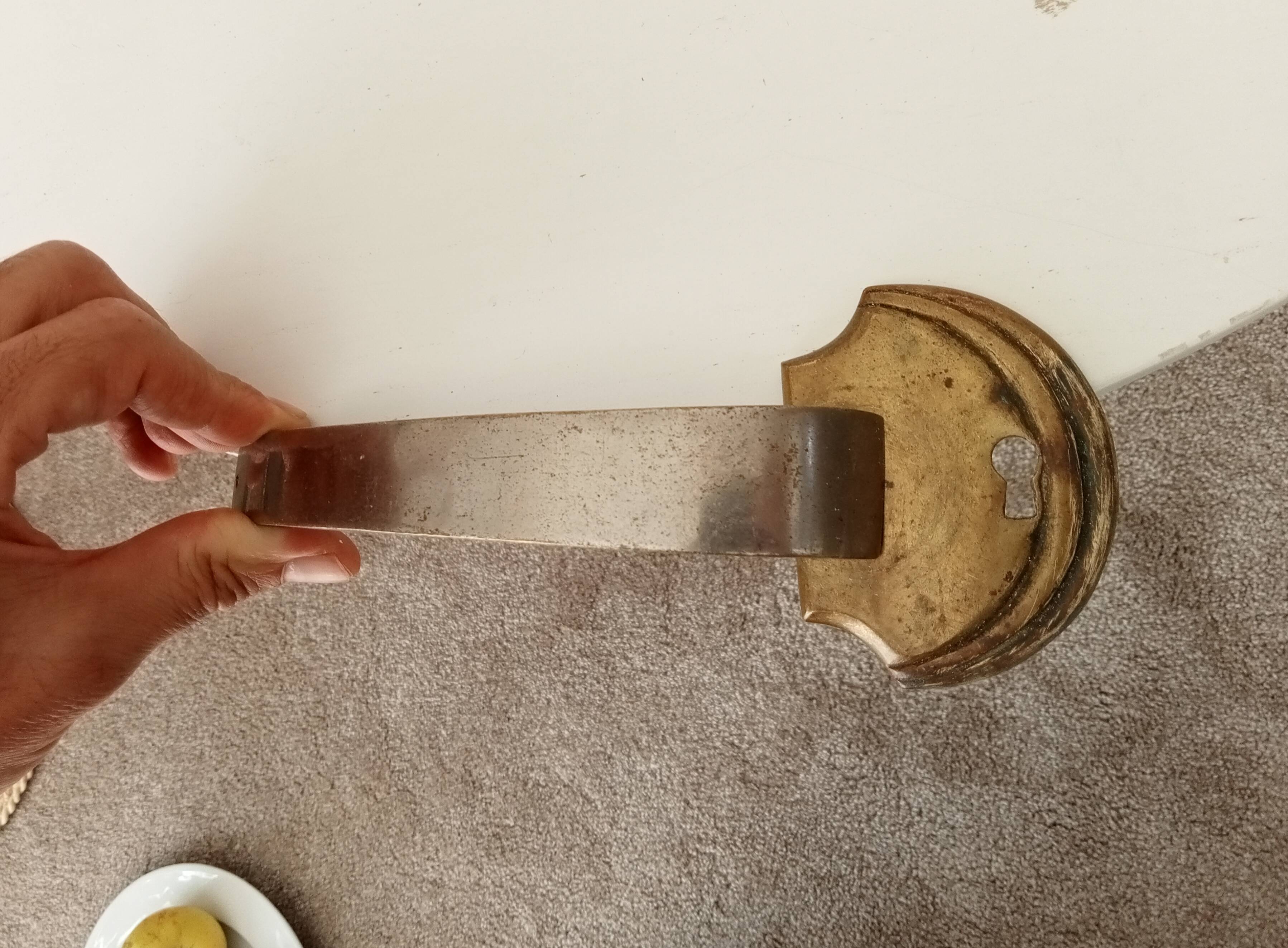 Pair of antique art deco furniture handles from the 30s/40s