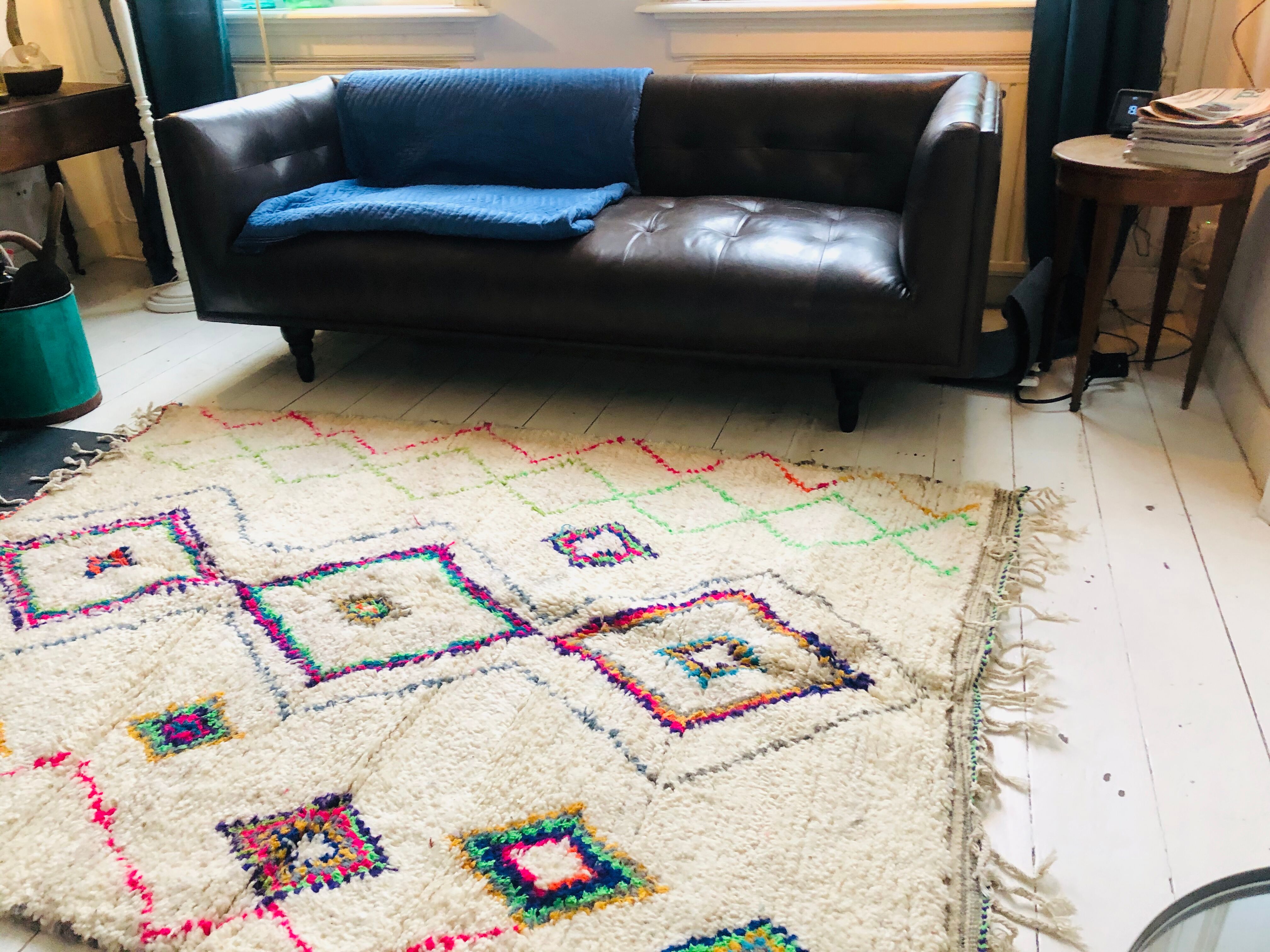 Vintage Berber rug from 1975-1980 225x150cm