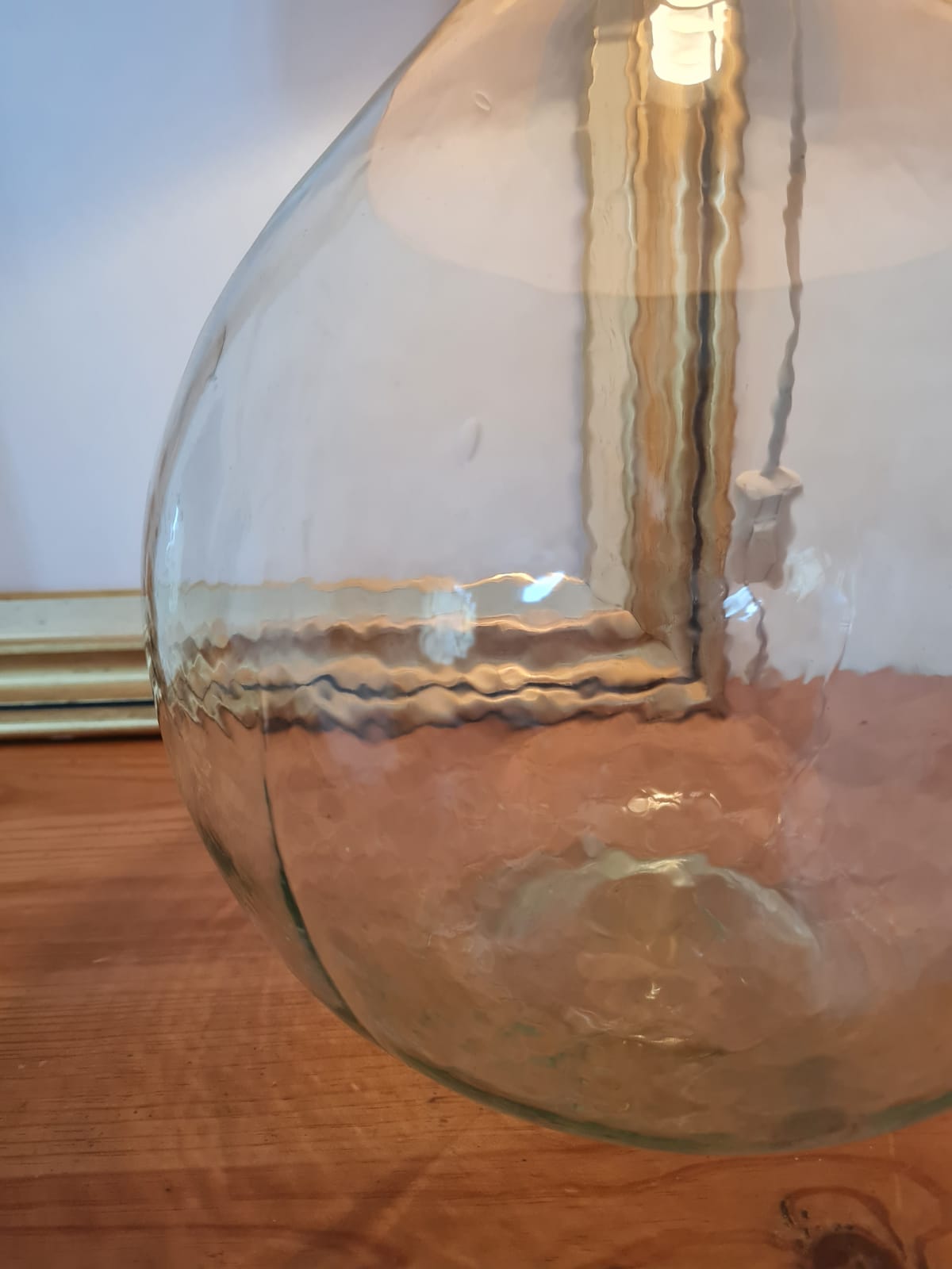 Vintage demijohn lamp