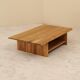 Table basse en orme massif, France, 1980