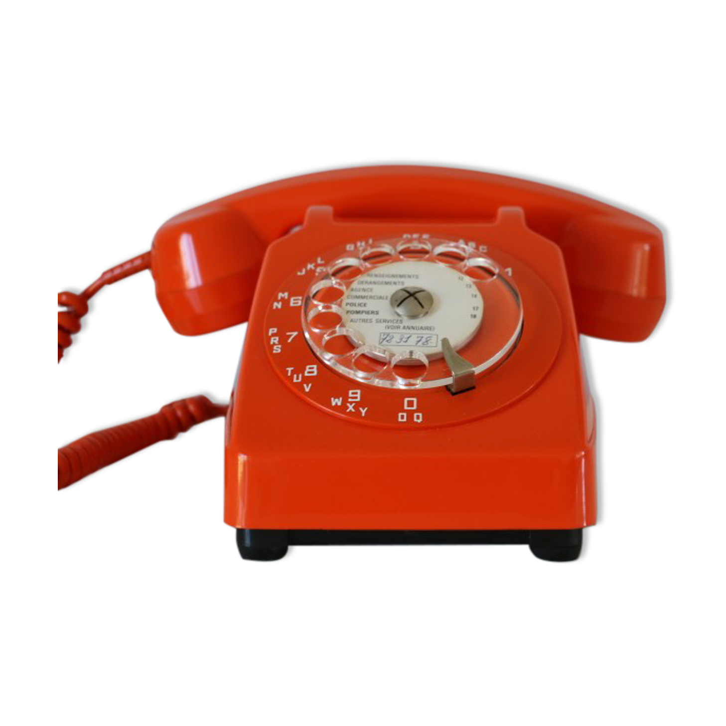 Telephone Socotel S63 orange 1981