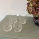 Set de 4 verres à Whisky en verre taillé 1970
