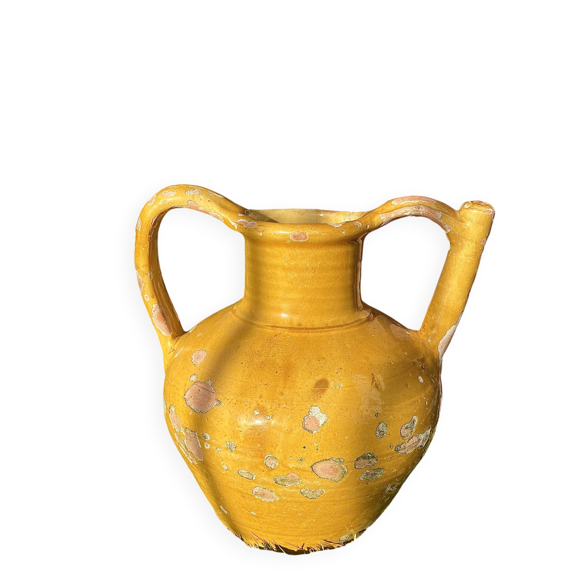 Ancient yellow glazed terracotta oriole