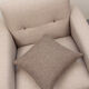 1950s polstery armchair beige, completely restored