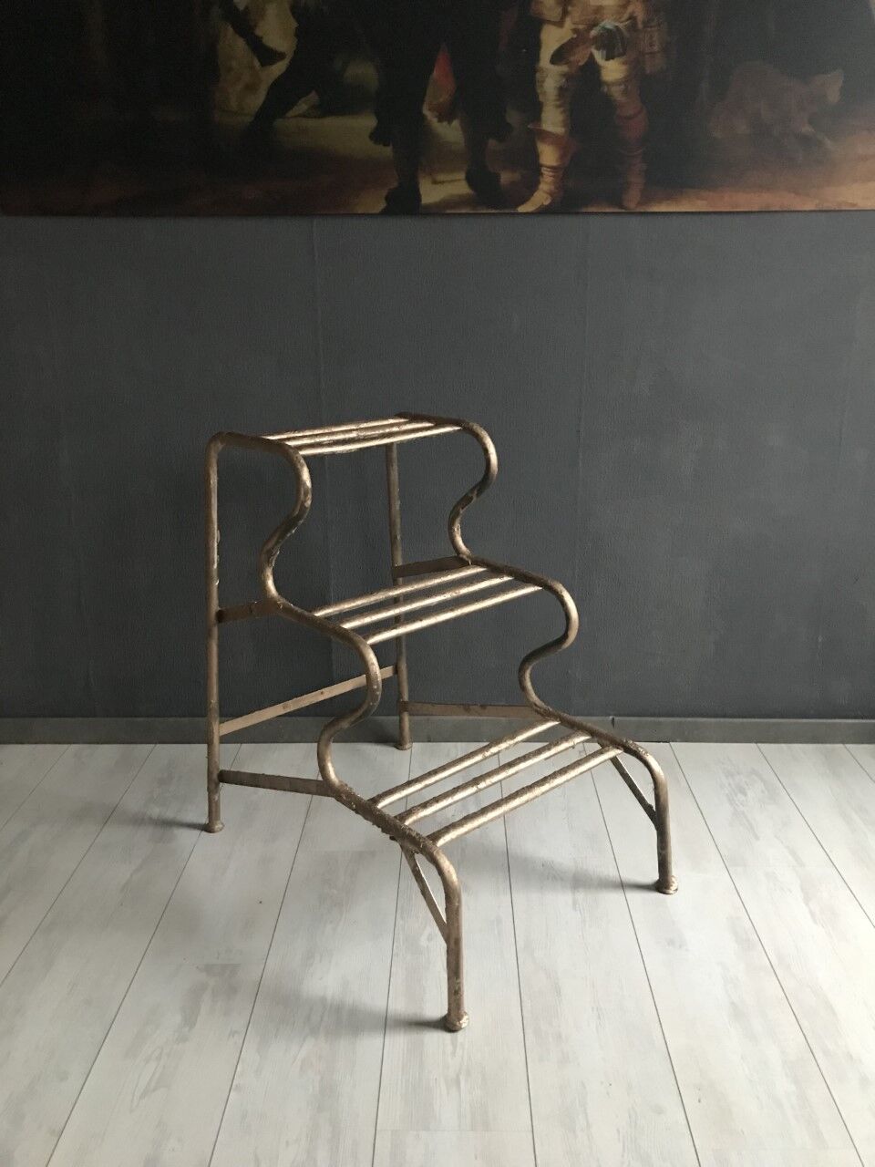 Vintage Staircase Gold Iron