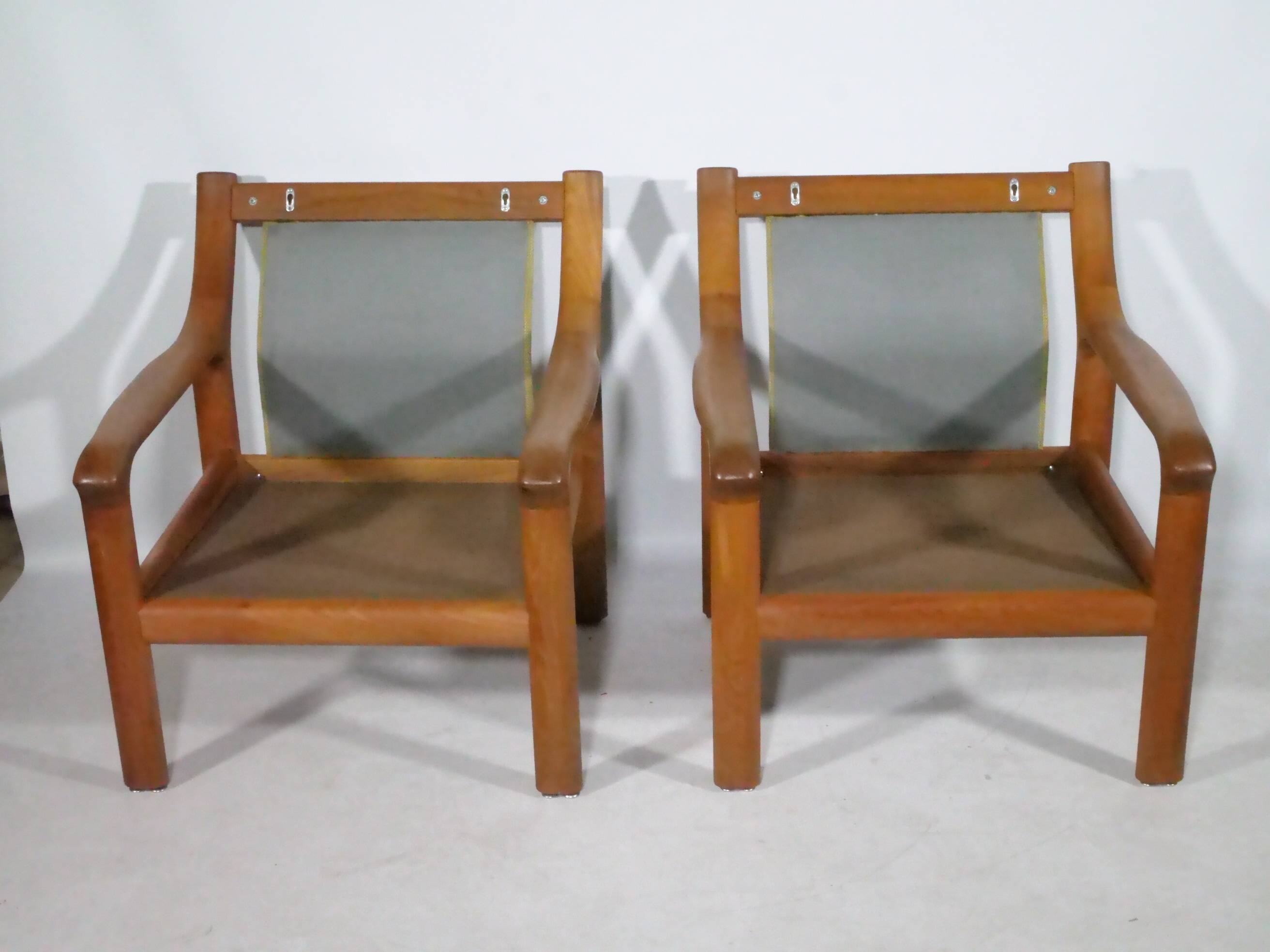 Ensemble de fauteuils design danois – Teck, années 1960, style vintage du milieu du siècle