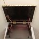 footrest in wood and fabric