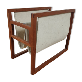 Teck magazine rack by Kai Kristiansen, Denmark 1960s