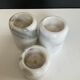 Vintage marble candle holder trio