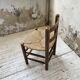 6 straw and oak chairs, mountain furniture
