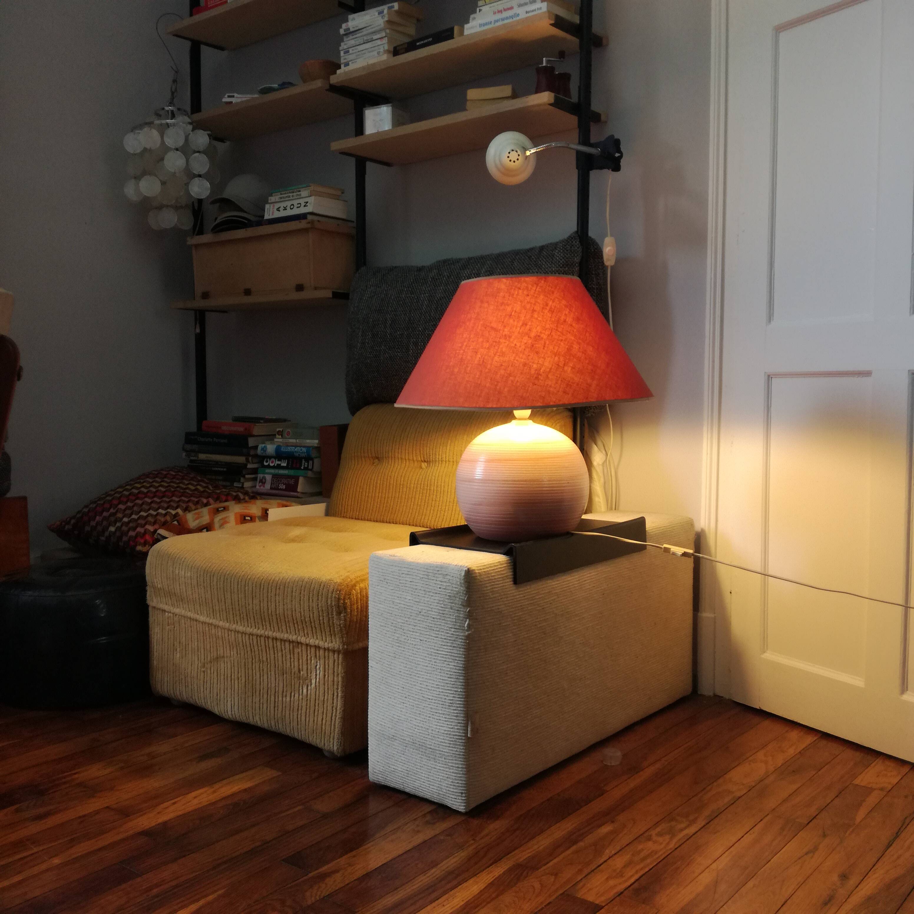 Ceramic mushroom lamp Ø52, 1970