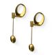 Pair of Scandinavian brass wall candlesticks by Arthur Pe, Kolbäck, Sweden