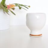 Vintage flower pot face, ceramic