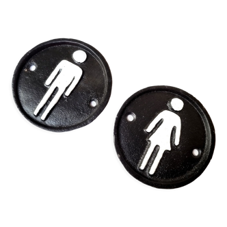Men/women plaque for bathroom