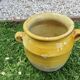 Glazed yellow terracotta jar, south-west of France.