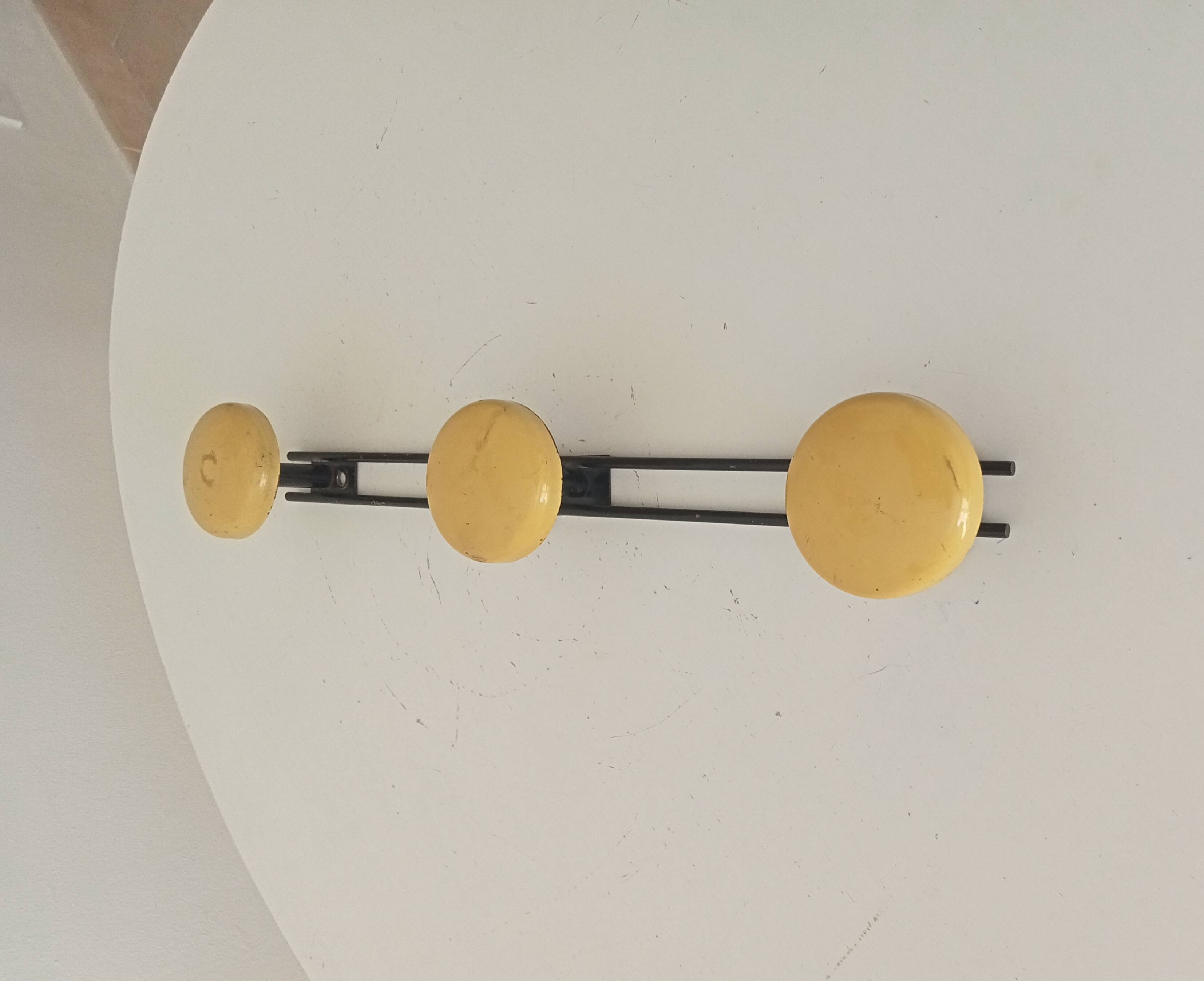 Vintage wall coat rack from the 60s/70s.
