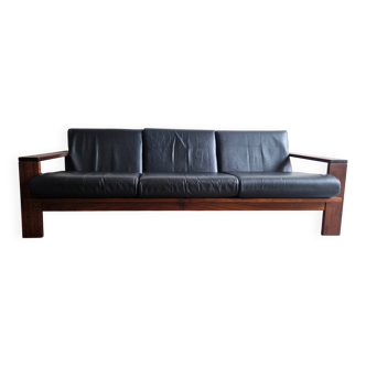 Vintage cubistic 3-seater sofa, 1970's