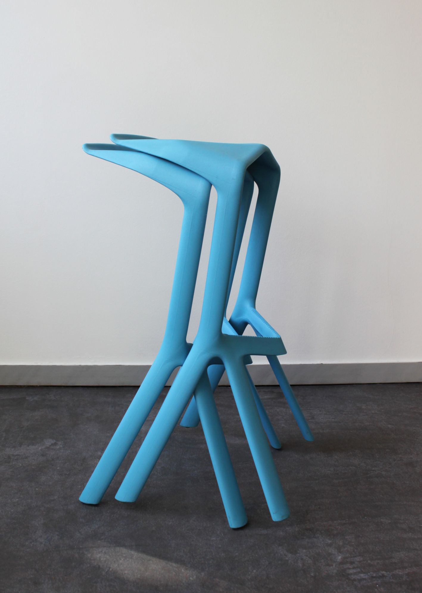 Pair of Muira bar stools by Konstantin Grcic for Plank, 2005.