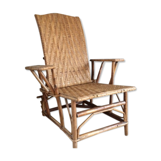 Fauteuil en rotin années 30