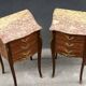 Pair of Louis XV style bedside tables