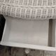 Commode et chevet en rotin blanc