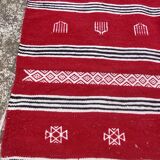 Traditional Berber handmade kilim rug in pure wool 200-110cm