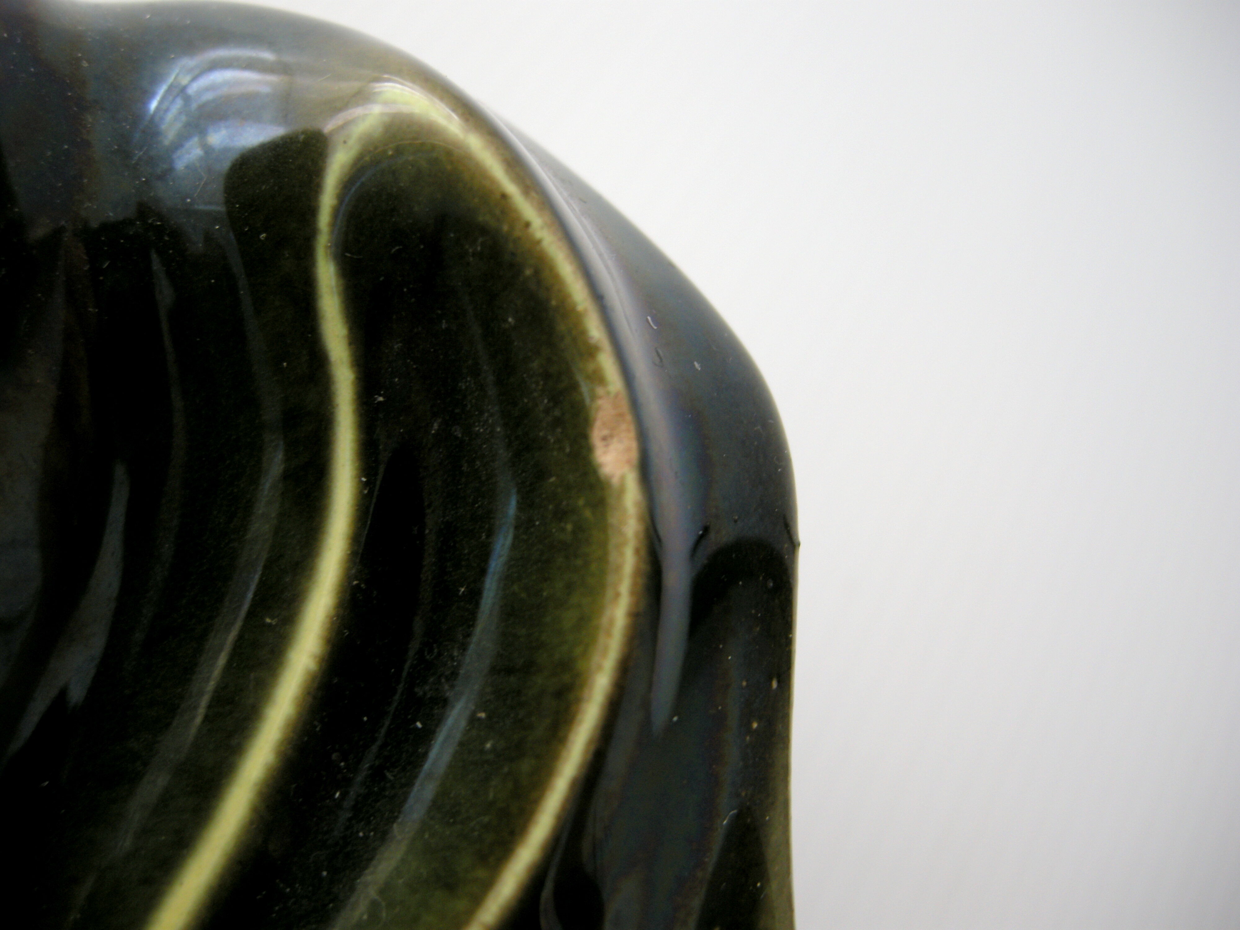 Vintage ashtray 1950 two-tone ceramic