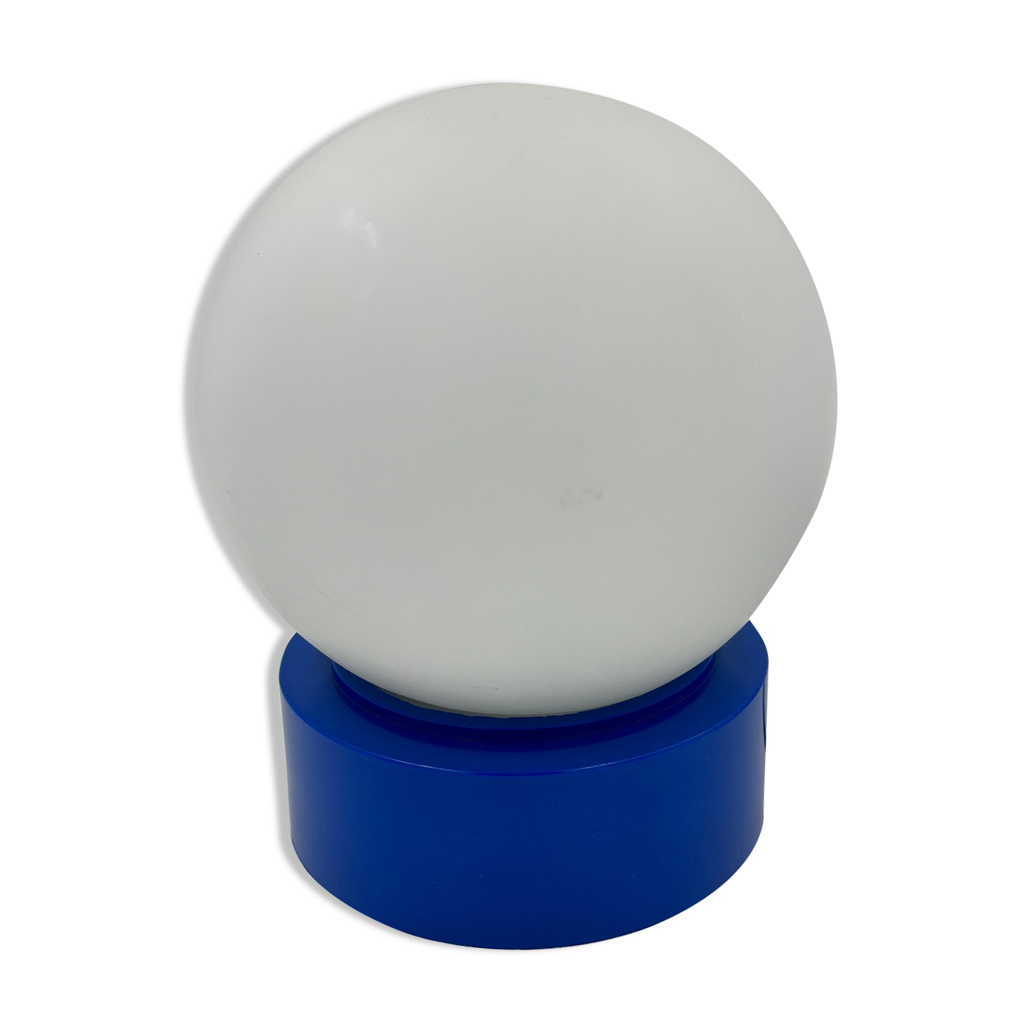 Blue table lamp Domec 80s