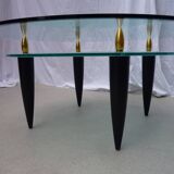 Table basse verre 2 niveaux