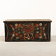 Antique painted Folk art bridal chest