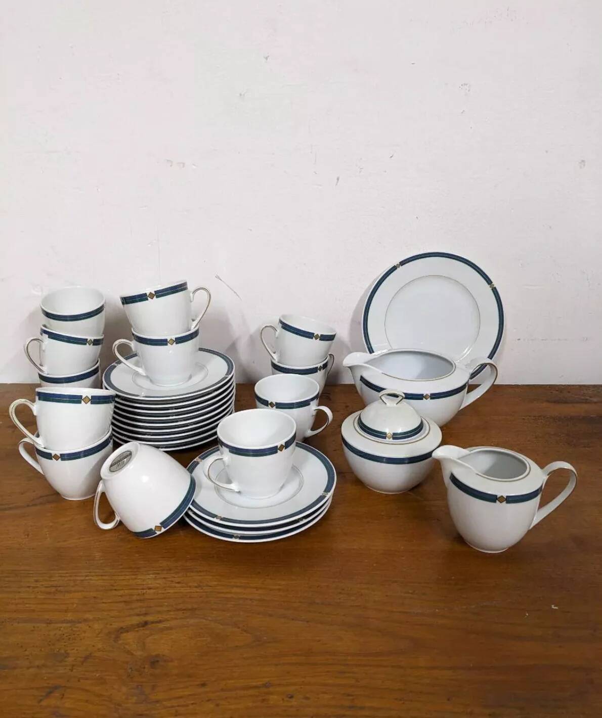 Art Deco Coffee Service – Model HW Collection, Quality Porcelain Bavaria Germany