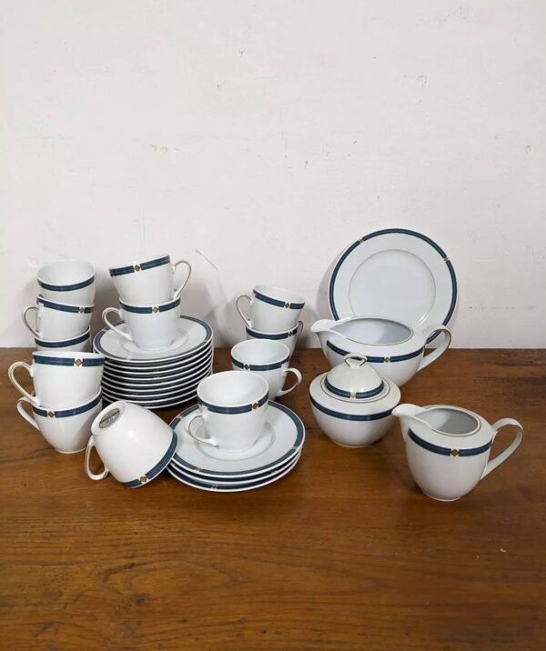 Service à café Art Déco modèle HW Collection, Qualitätsporzellan Bavaria Germany