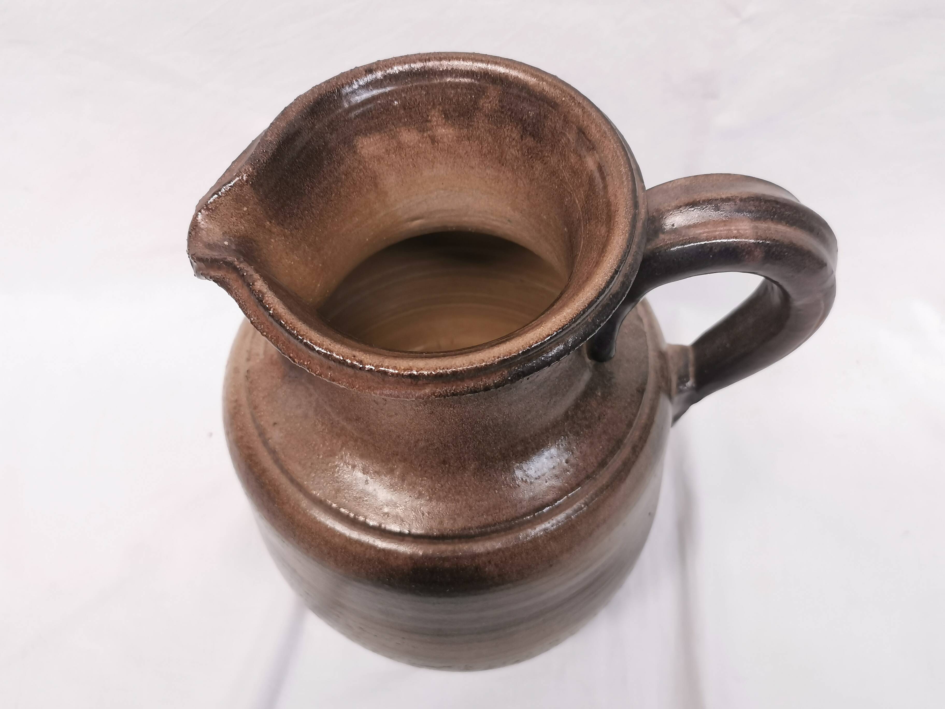 Large jug / pitcher, ceramic signed jean marais