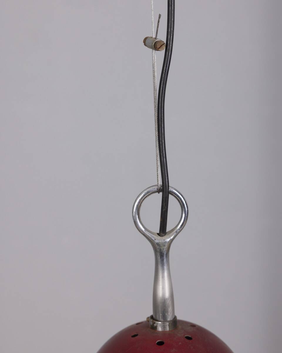 Vintage Glass and Metal Arianna Pendant Lamp by Piero Brombin for Artemide,