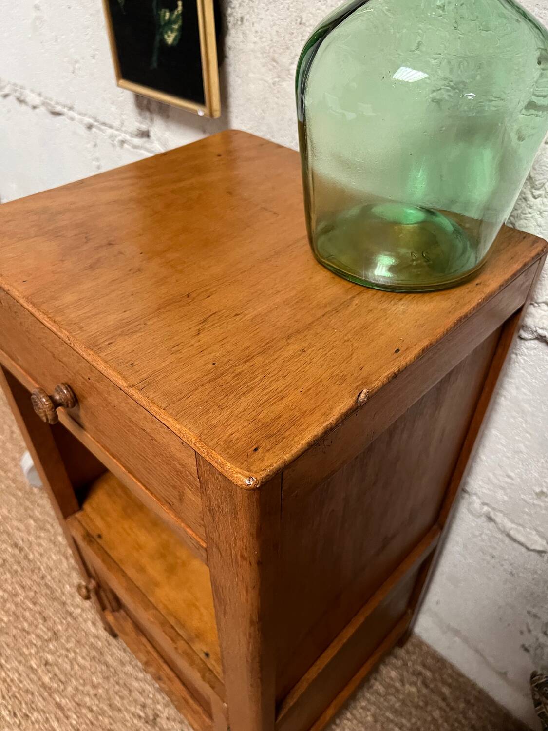 Honey bedside table from the 50s