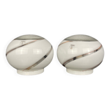Murano glass table lamps Vetri Murano 004, Italy, 1970s, set of 2