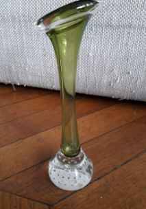 Swedish blown glass soliflore vase