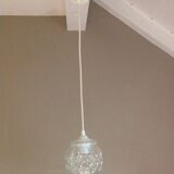 Bubbled glass bell lamp vintage 60s-70s