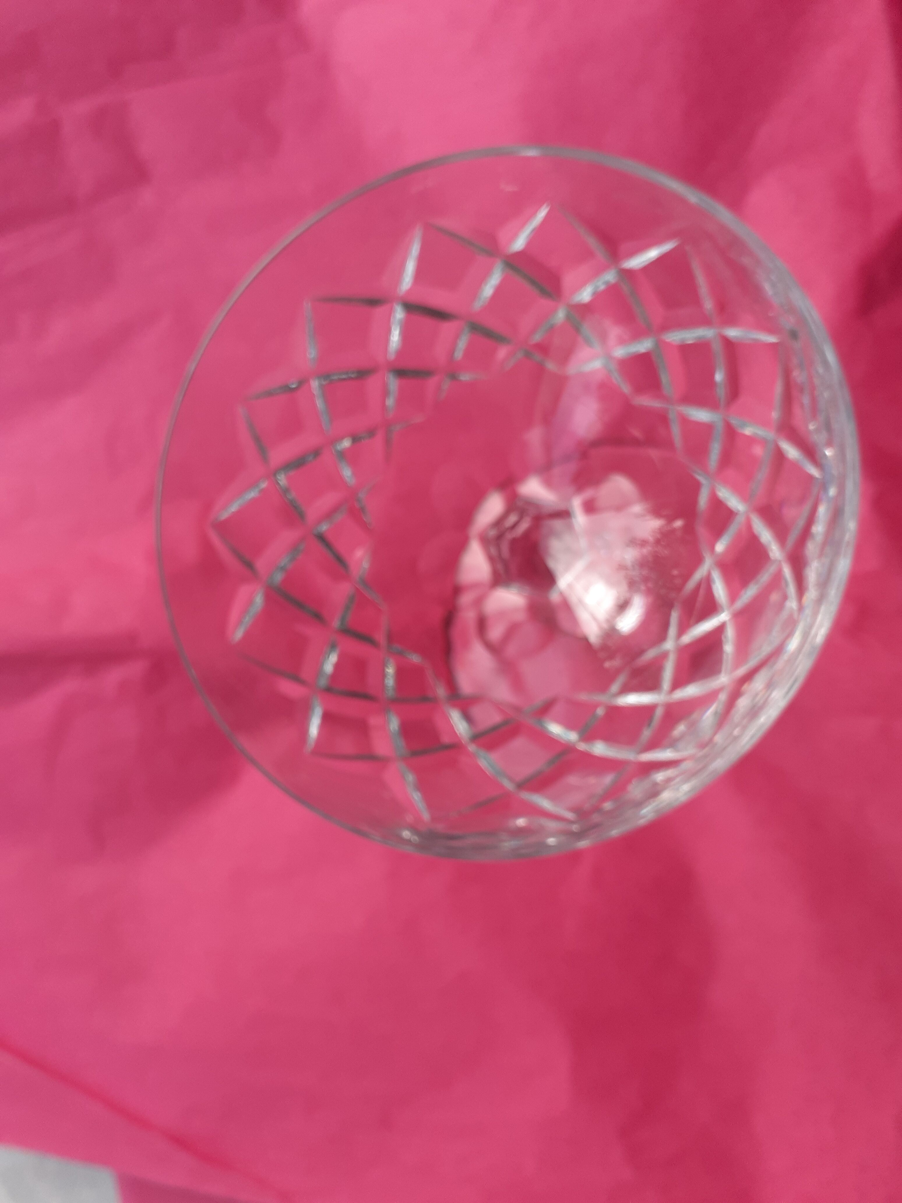 12 Crystal champagne cups cut very beautiful quality