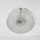 Mid-century Hillebrand iced glass ceiling lamp, 1970s