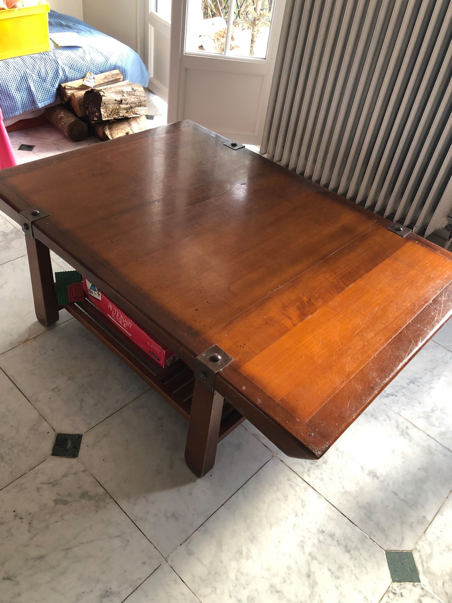Large coffee table Roche Bobois "The Tea Route" – solid wood –