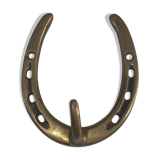 Porte manteau en laiton en forme de fer à cheval