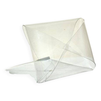 1970 plexiglass vintage design magazine rack