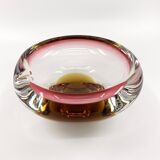 Cendrier vide-poche en verre soufflé • Tchécoslovaquie • Circa 1960