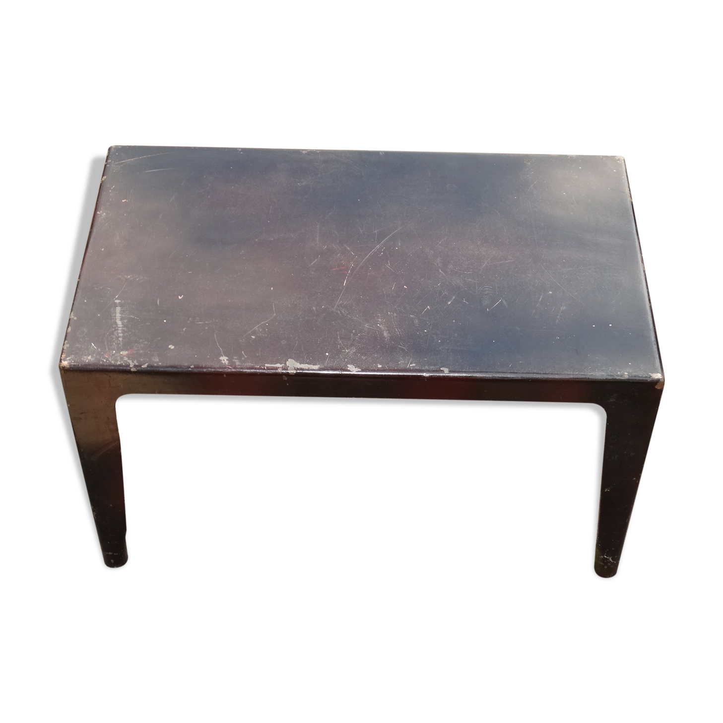 Black one piece plate coffee table