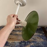 Enameled sheet metal wall light