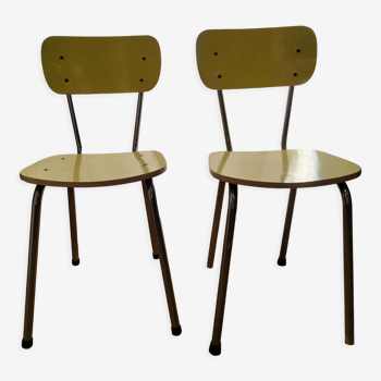 Yellow formica chairs