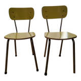 Chaises formica jaune