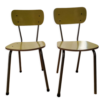 Yellow formica chairs