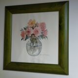 Lithograph flowers by rosalind oesterle